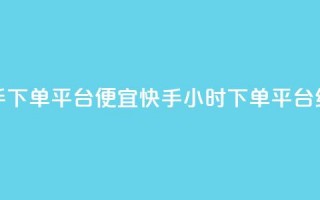 24小时快手下单平台便宜(快手24小时下单平台经济实惠)